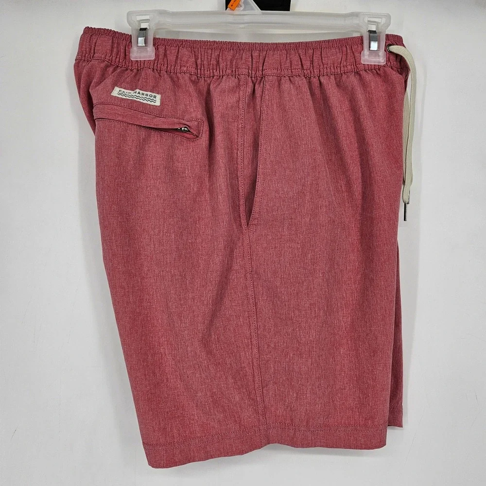 Fair‎ Harbor Swim Trunks Mens Medium Board Shorts Red Lined Outdoor Summer